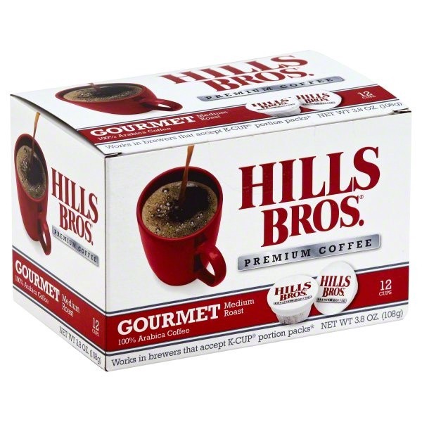 slide 1 of 7, Hills Bros. Gourmet Medium Roast Coffee Single Serve Cups - 12 ct, 12 ct