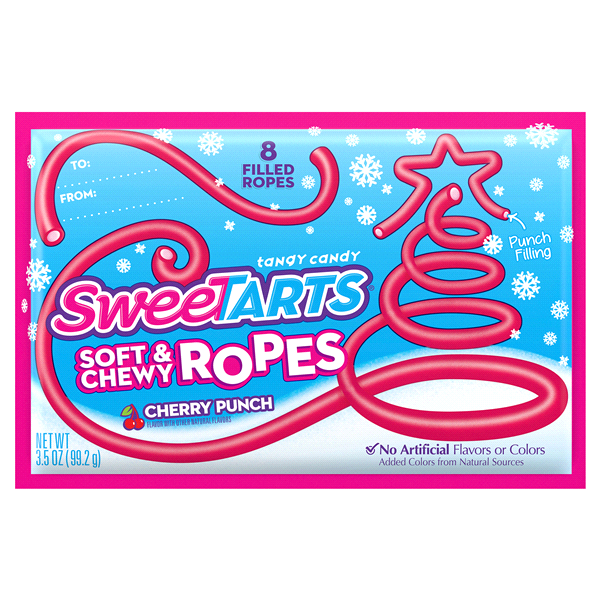 slide 1 of 1, SweeTARTS Soft & Chewy Ropes Holiday Share Pack, 3.5 oz