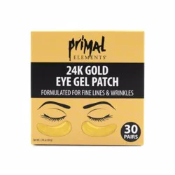 Primal Elements 24k Gold Eye Patches, 30 ct
