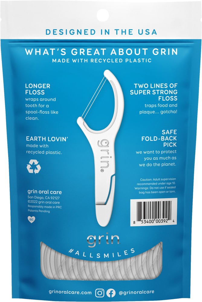 slide 2 of 2, New Brand Grin Double Flosspyx, 75 ct