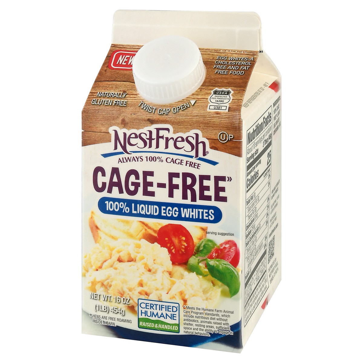 slide 6 of 9, Nestfresh Cage Free Hfac 100% Liquid Egg Whites 16 Oz - 16 Oz, 16 oz