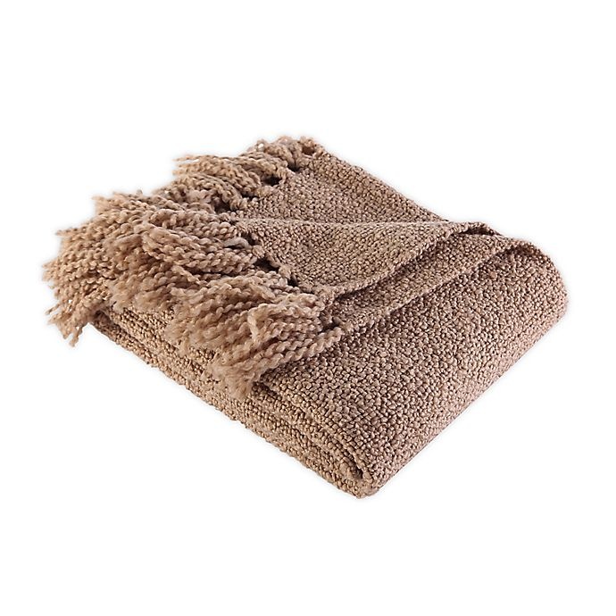 slide 1 of 3, Berkshire Blanket Chunky Boucle Throw Blanket - Walnut, 1 ct