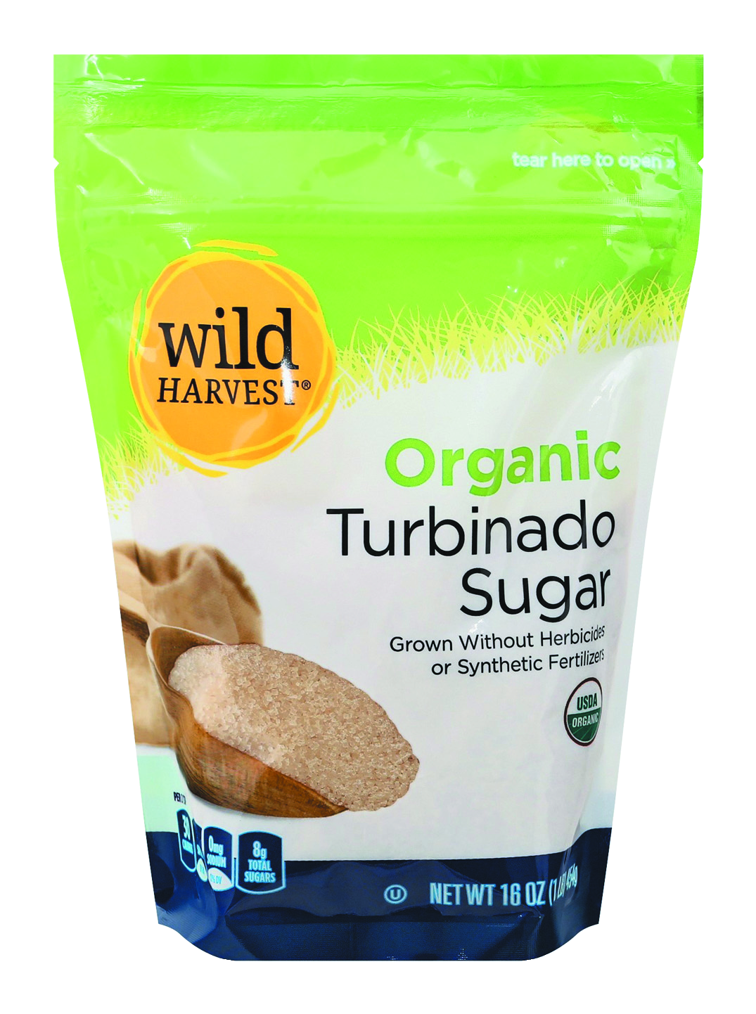 slide 1 of 1, Wild Harvest Organic Turbinado Sugar, 16 oz