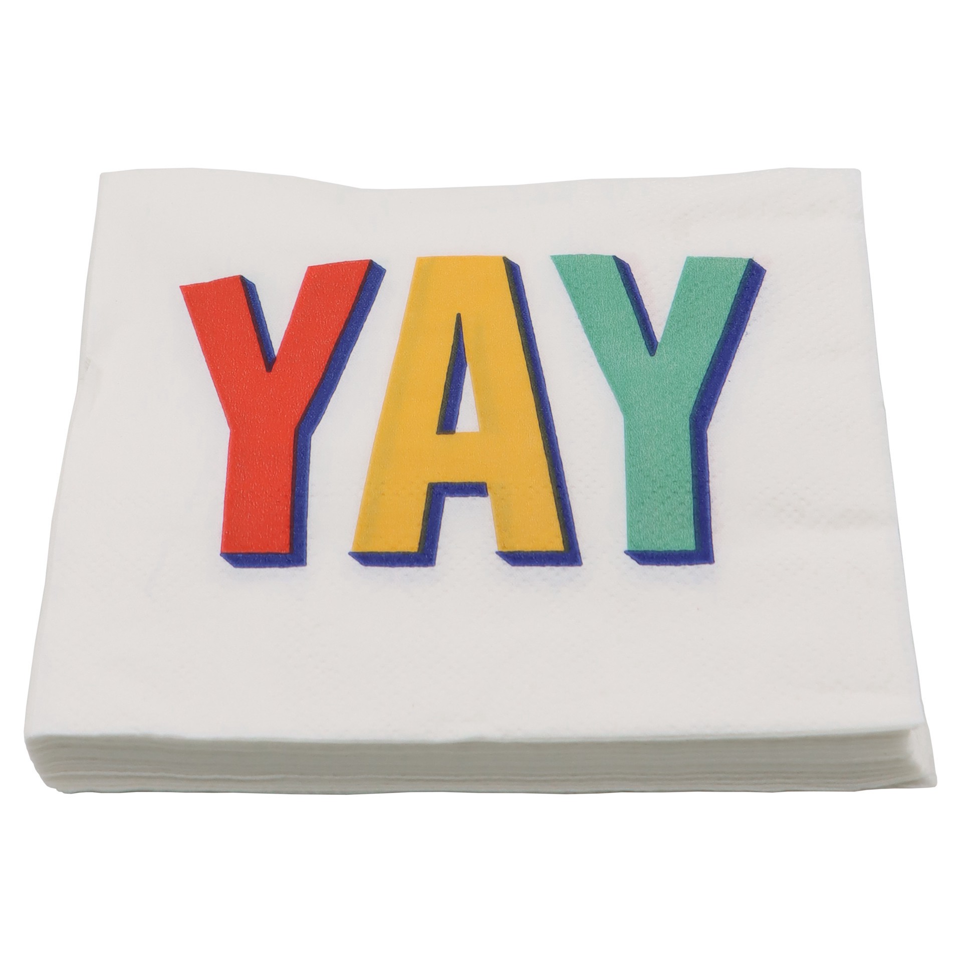 slide 2 of 3, Yay Beverage Napkins, 20ct. By Celebrate It, 20 ct