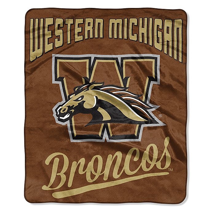 slide 1 of 1, NCAA Western Michigan University Raschel Throw Blanket, 1 ct