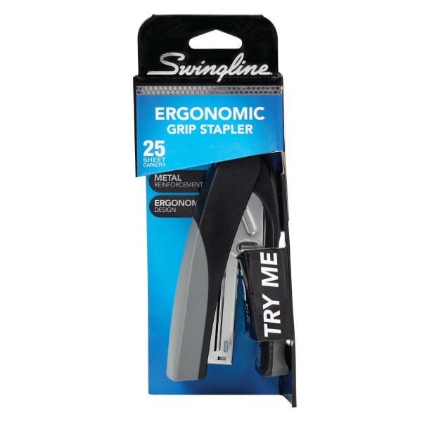 slide 3 of 4, Swingline Compact Stand-Up Stapler, Assorted Colors, 1 ct