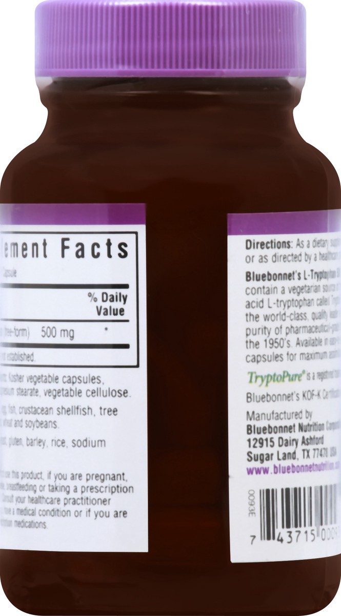 slide 6 of 10, Bluebonnet Nutrition L-Tryptophan 30 ea, 1 ct