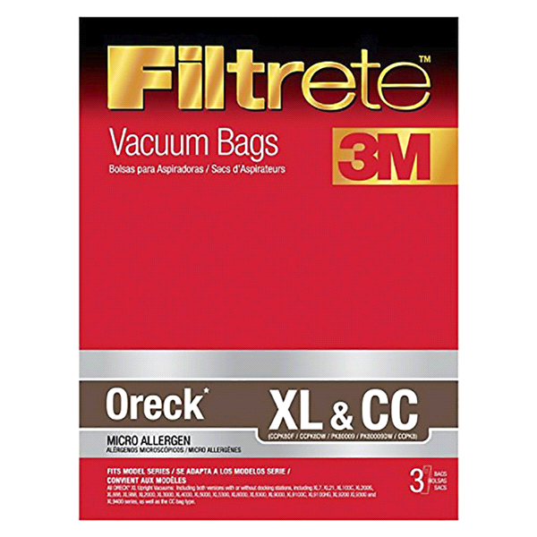 slide 1 of 1, 3M Oreck Filtrete XL & CC Vacuum Bag, 3 ct