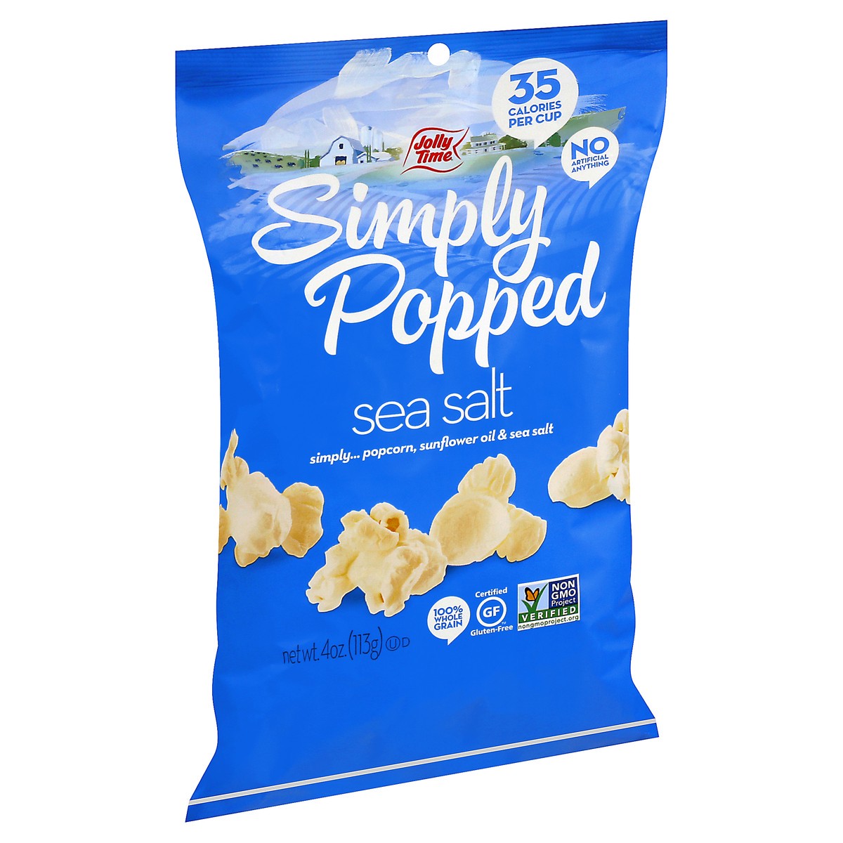 slide 11 of 12, Jolly Time Simply Popped Sea Salt Popcorn 4 oz, 4 oz