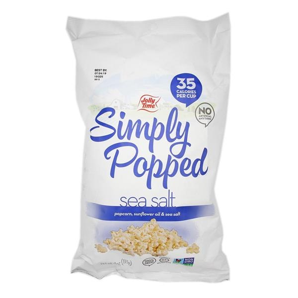 Jolly Time Simply Popped Sea Salt Popcorn 4 oz Shipt