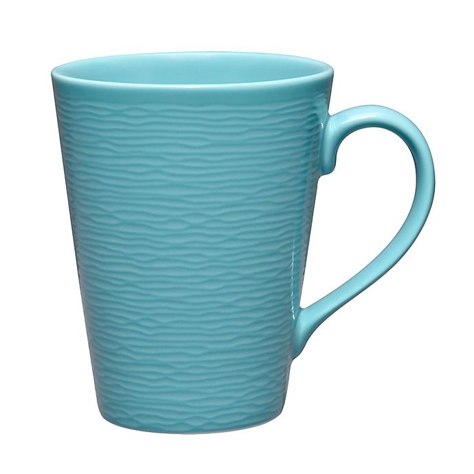 slide 1 of 1, Noritake Turquoise on Turquoise Swirl Mug, 1 ct