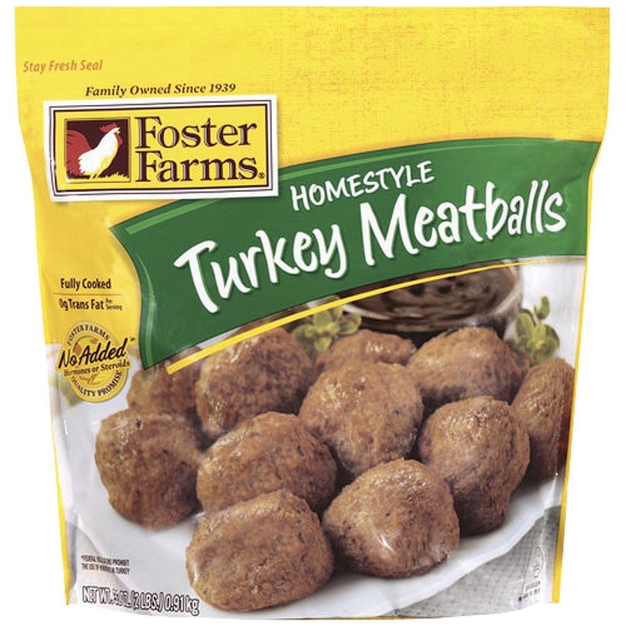 slide 1 of 1, Foster Farms Turkey Meatball, 16 oz
