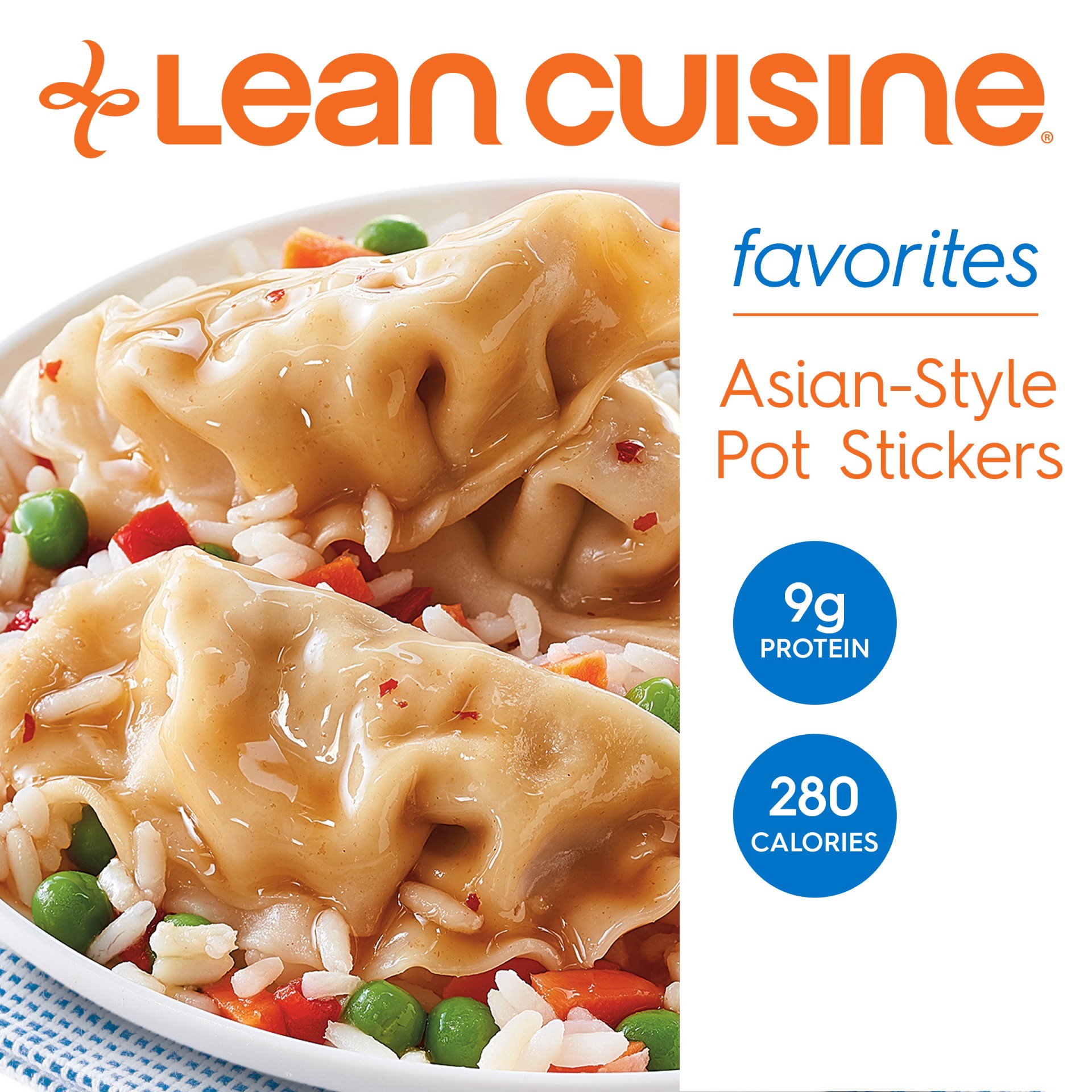 slide 2 of 9, Lean Cuisine Asian-Style Pot Stickers, 9 oz