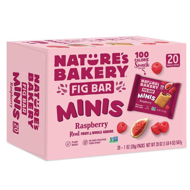slide 3 of 3, Nature's Bakery Raspberry Fig Bar Minis - 20oz/20ct, 20 ct; 20 oz