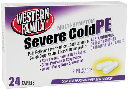 slide 1 of 1, Western Family Sev Cold Pe Cap, 1 ct