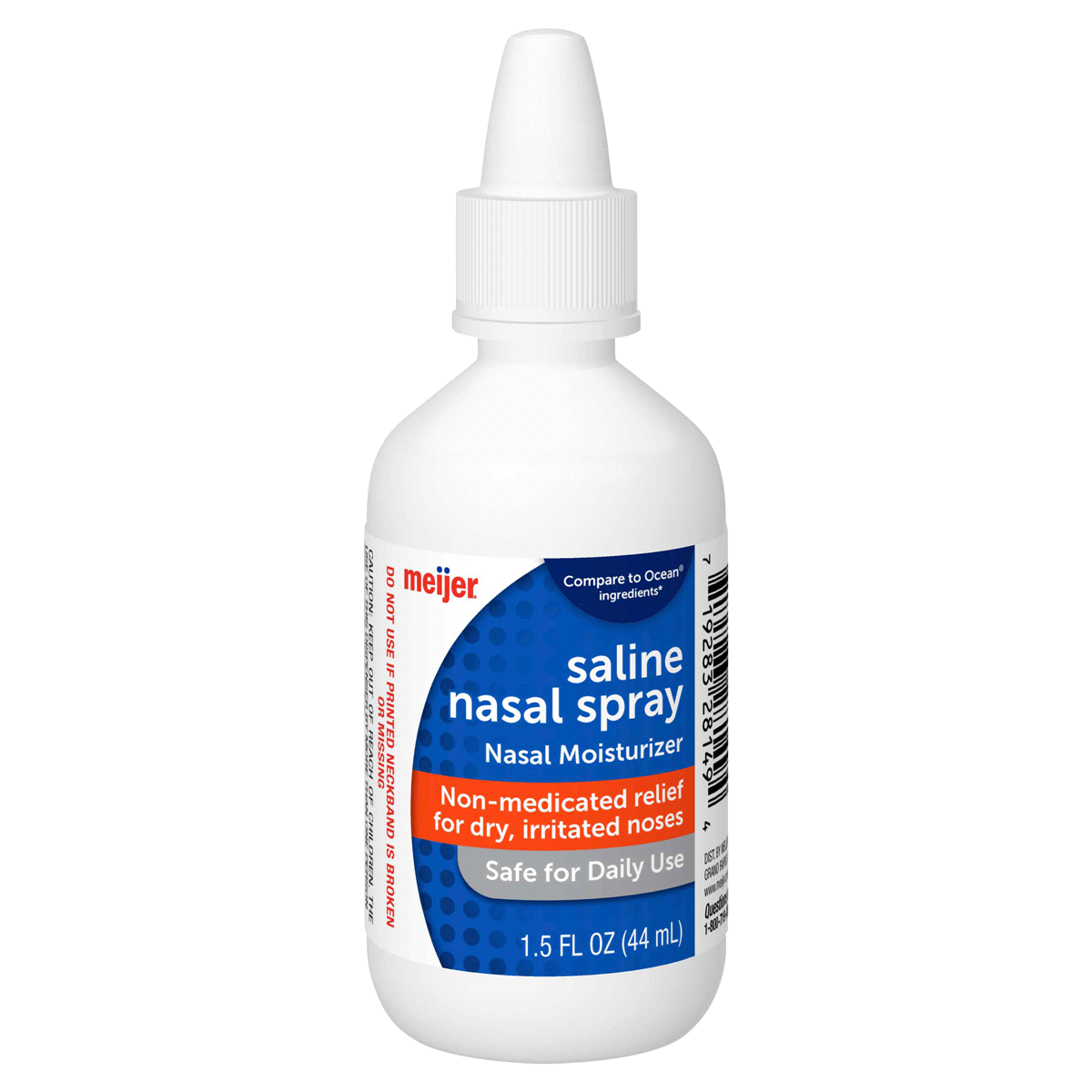 slide 1 of 25, Meijer Saline Nasal Spray, 1.5 oz