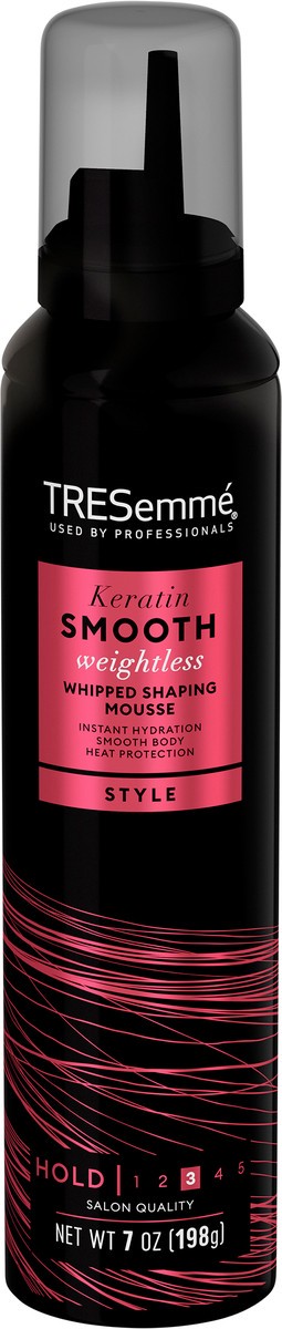 slide 4 of 12, TRESemmé Whipped Shaping Mousse Keratin Smooth 7 fl oz, 7 oz