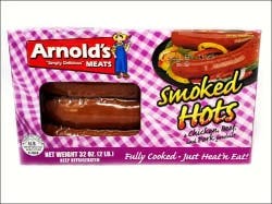 Arnold's Smoked Hot Pork Sausage