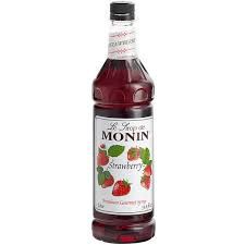 slide 1 of 1, Monin Strawberry Syrup - 1 liter, 1 liter