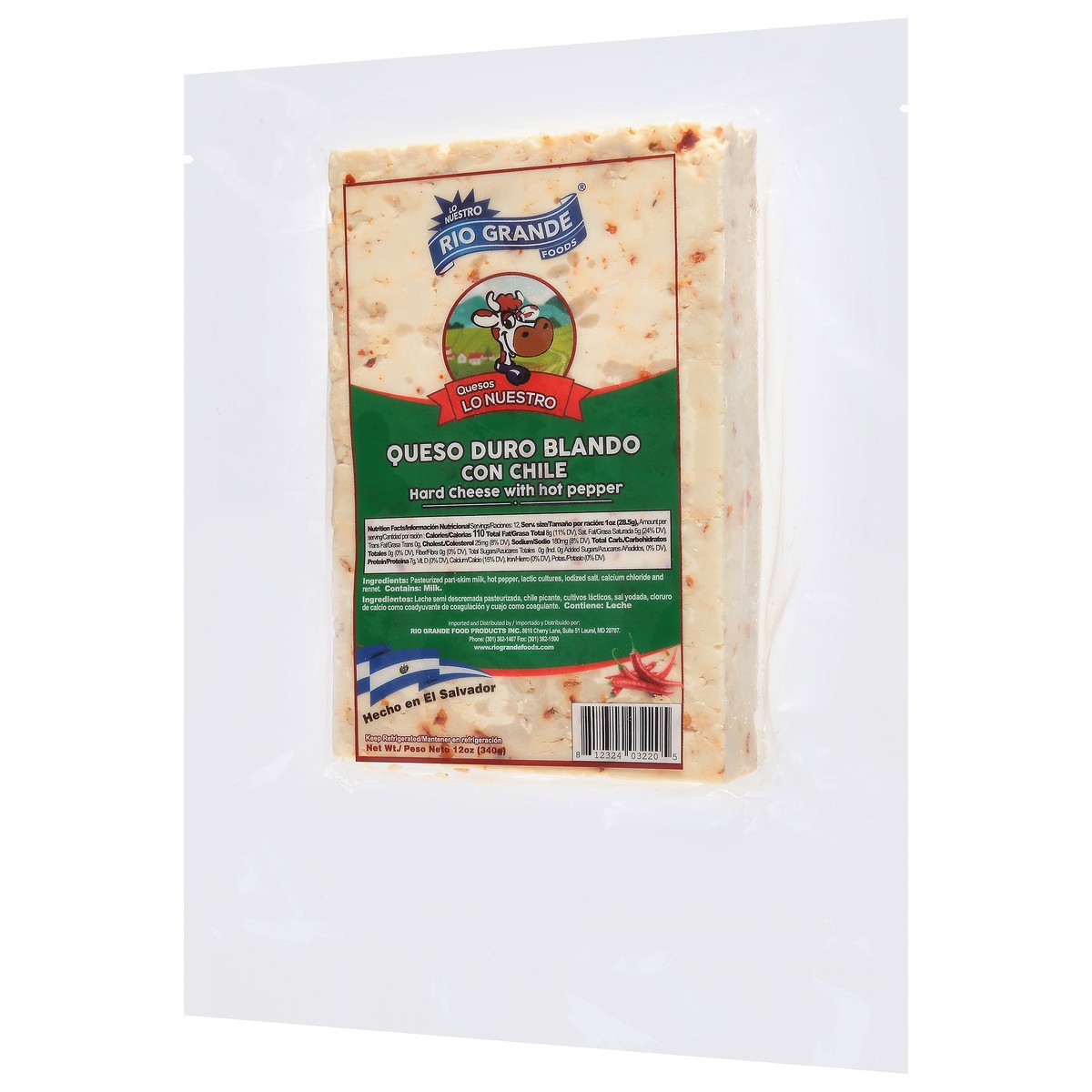 slide 5 of 10, Rio Grande Hard Cheese with Hot Pepper 12 oz, 12 oz