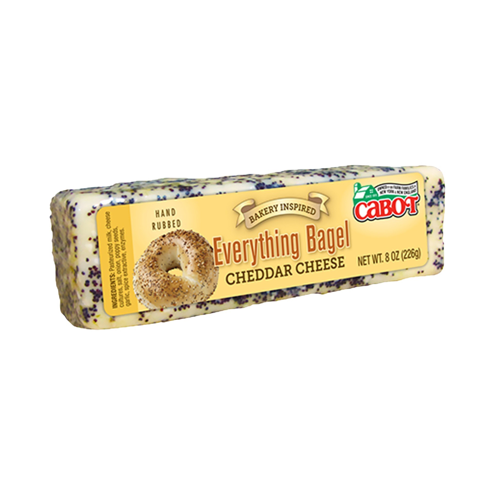 slide 1 of 4, Cabot Everything Bagel Cheddar Cheese, 8 oz, 8 oz