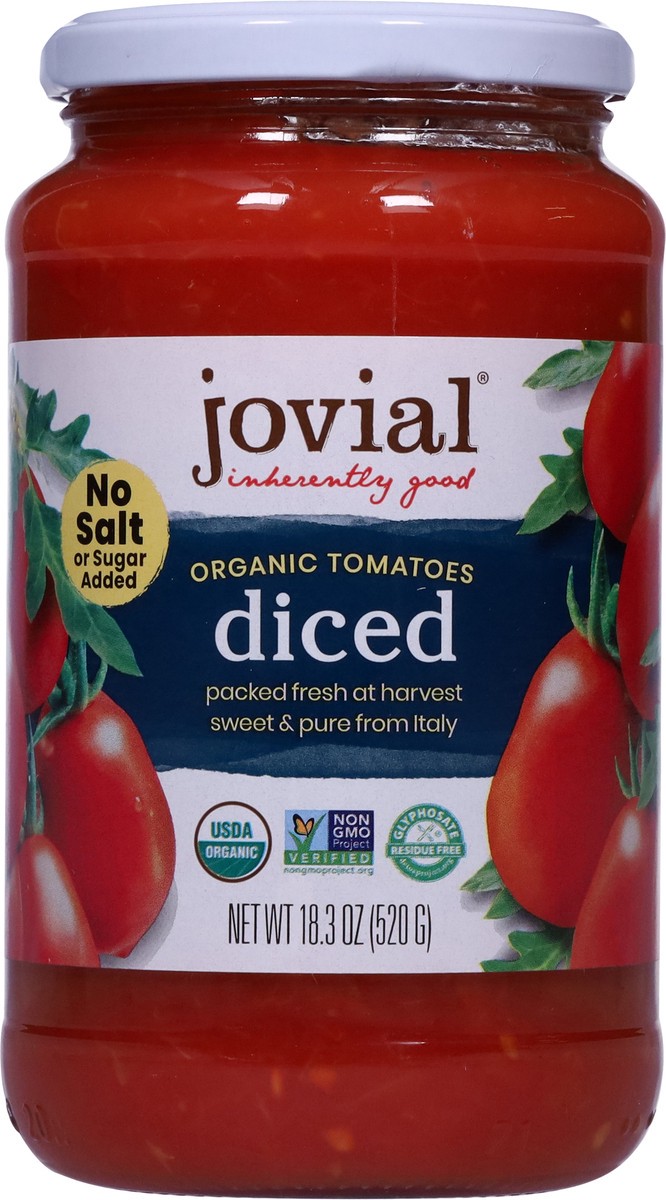 slide 8 of 9, Jovial Organic Diced Tomatoes 18.3 oz, 18.3 oz