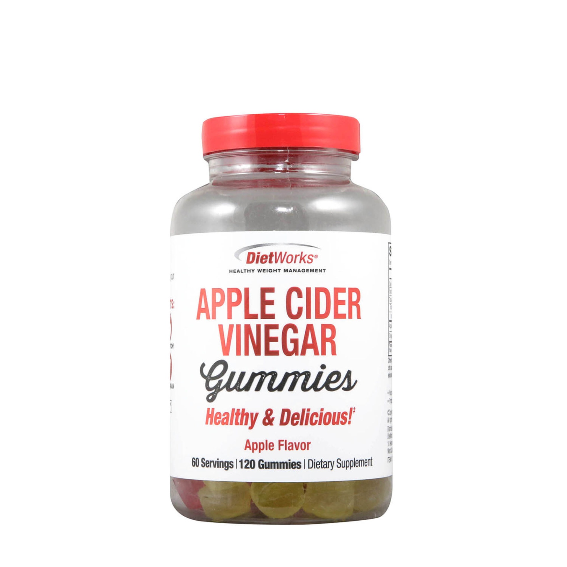 slide 1 of 1, DietWorks Apple Cider Vinegar Gummies - Apple Flavor, 120 ct