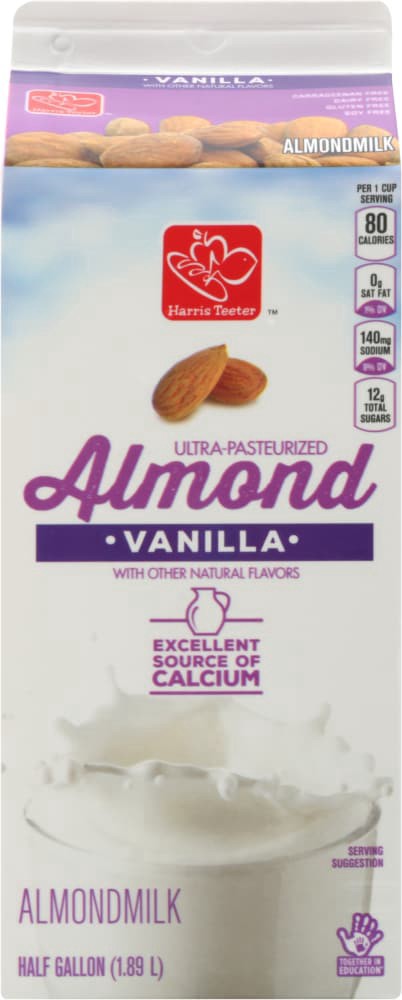 slide 2 of 5, Harris Teeter Vanilla Almond Drink, 64 oz