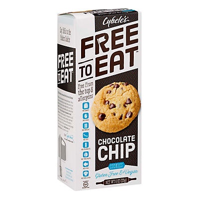 slide 1 of 1, Cybele's Free to Eat Chocolate Chip Cookies, 6 oz