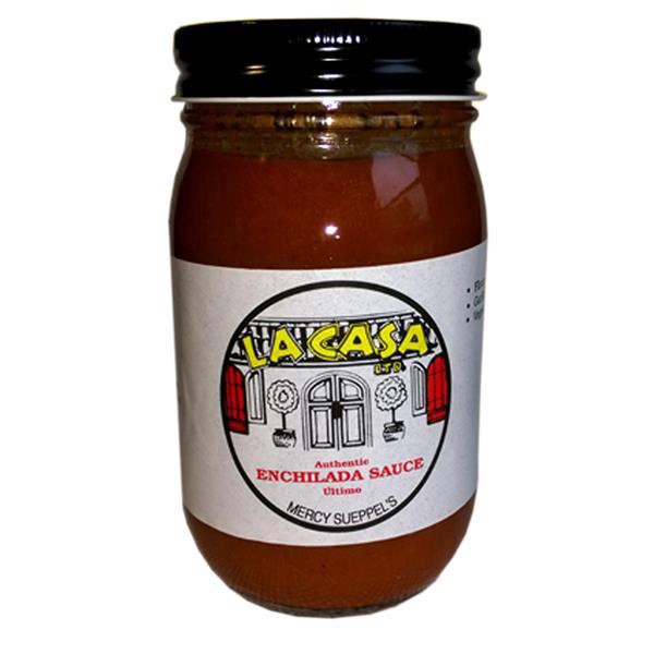 slide 1 of 1, La Casa Enchilada Sauce, 16 oz