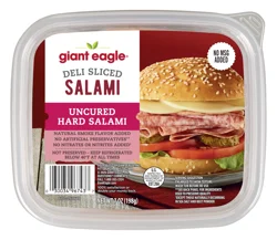Giant Eagle Deli Sliced Uncured Hard Salami