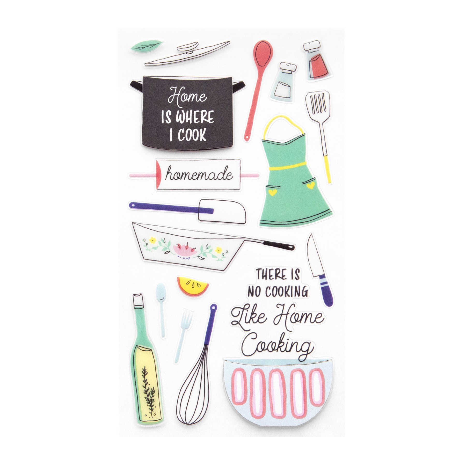 slide 4 of 5, Cooking Dimensional Stickers By Recollections, 3.875 in x 7 in