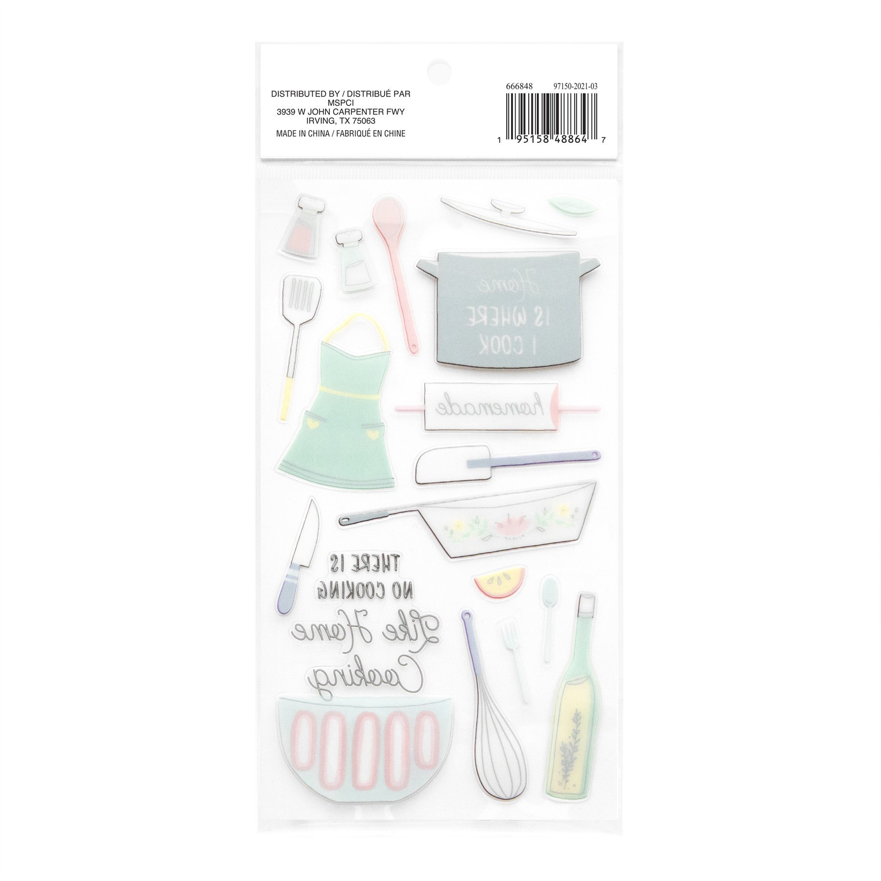 slide 2 of 5, Cooking Dimensional Stickers By Recollections, 3.875 in x 7 in