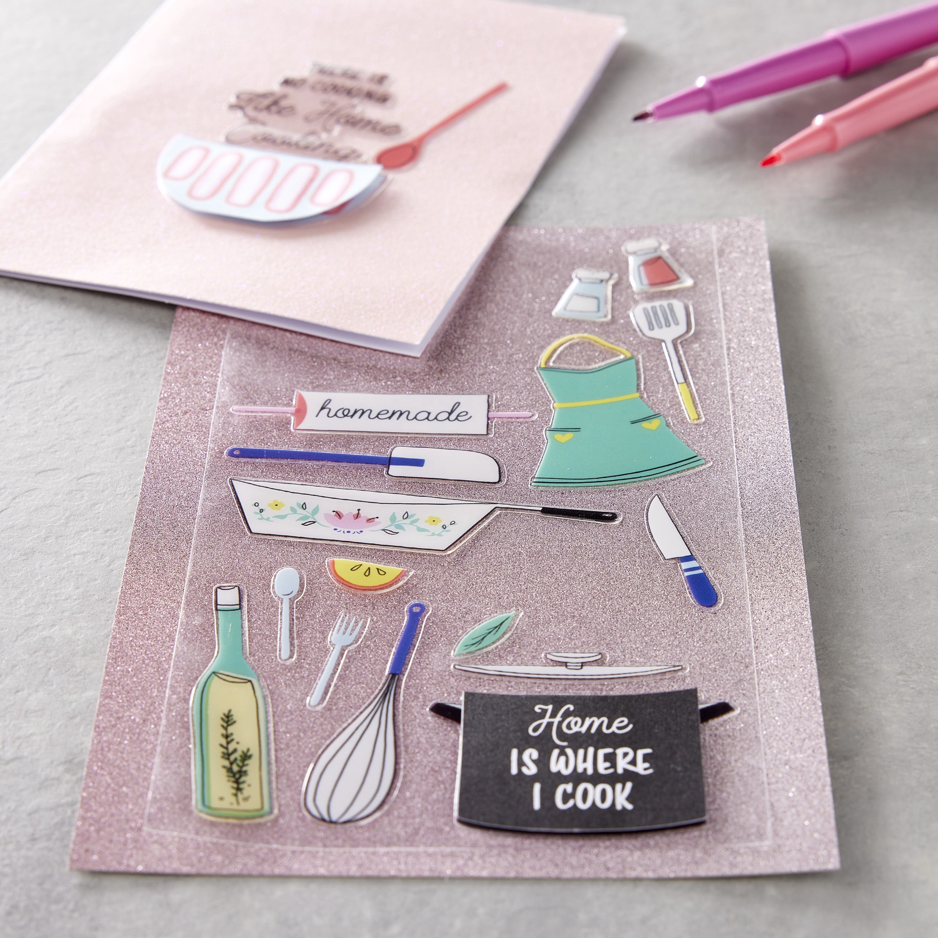 slide 3 of 5, Cooking Dimensional Stickers By Recollections, 3.875 in x 7 in