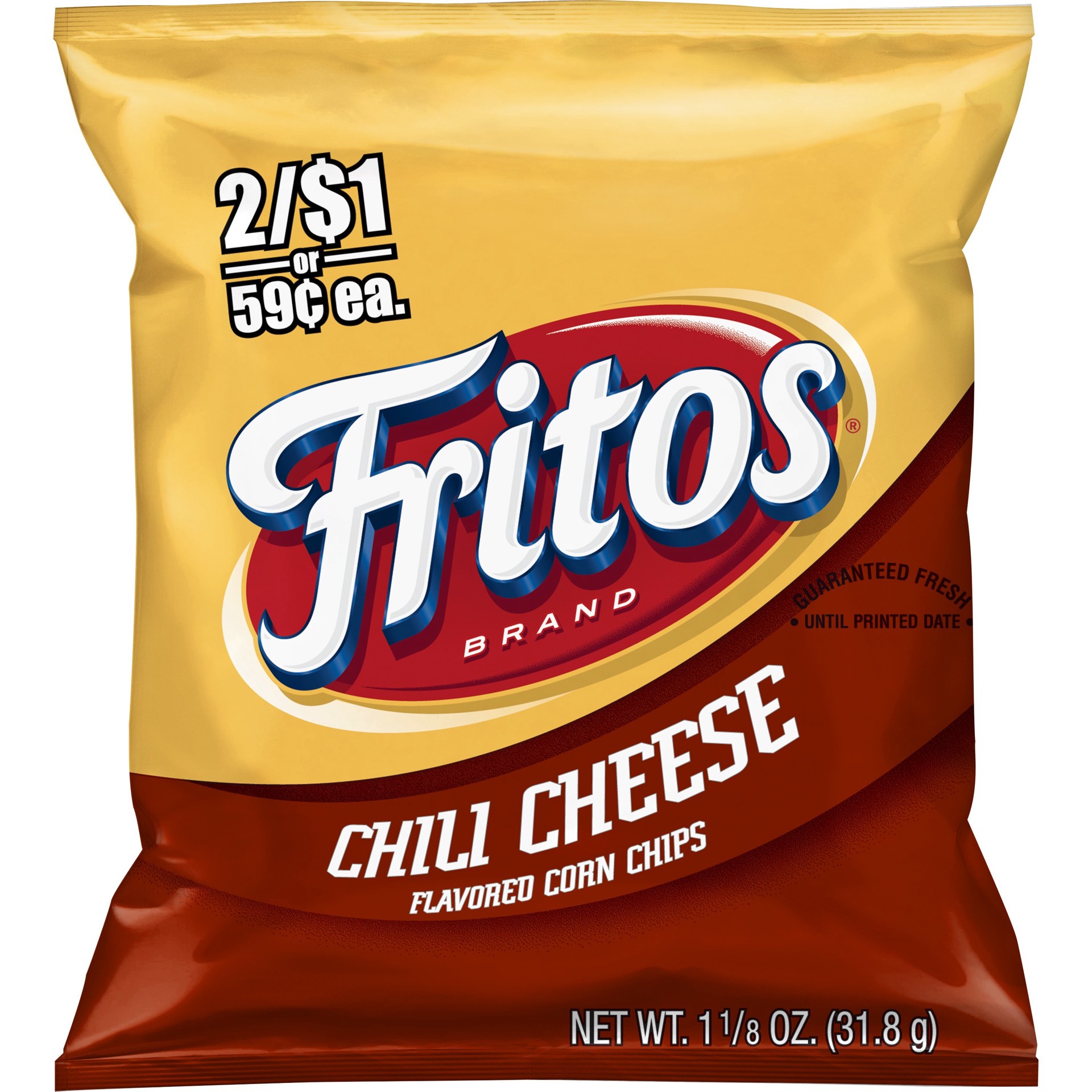 slide 1 of 3, Fritos Flavored Corn Chips Chili Cheese 1 1/8 Oz, 1.12 oz