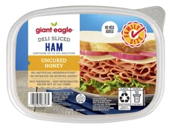 Giant Eagle Deli Sliced Uncured Honey Ham