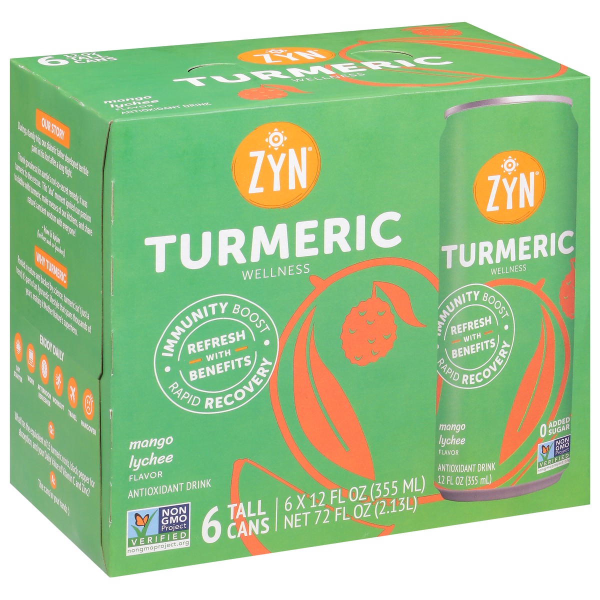 slide 9 of 9, Zyn Turm Mango Lychee - 12 fl oz, 12 fl oz