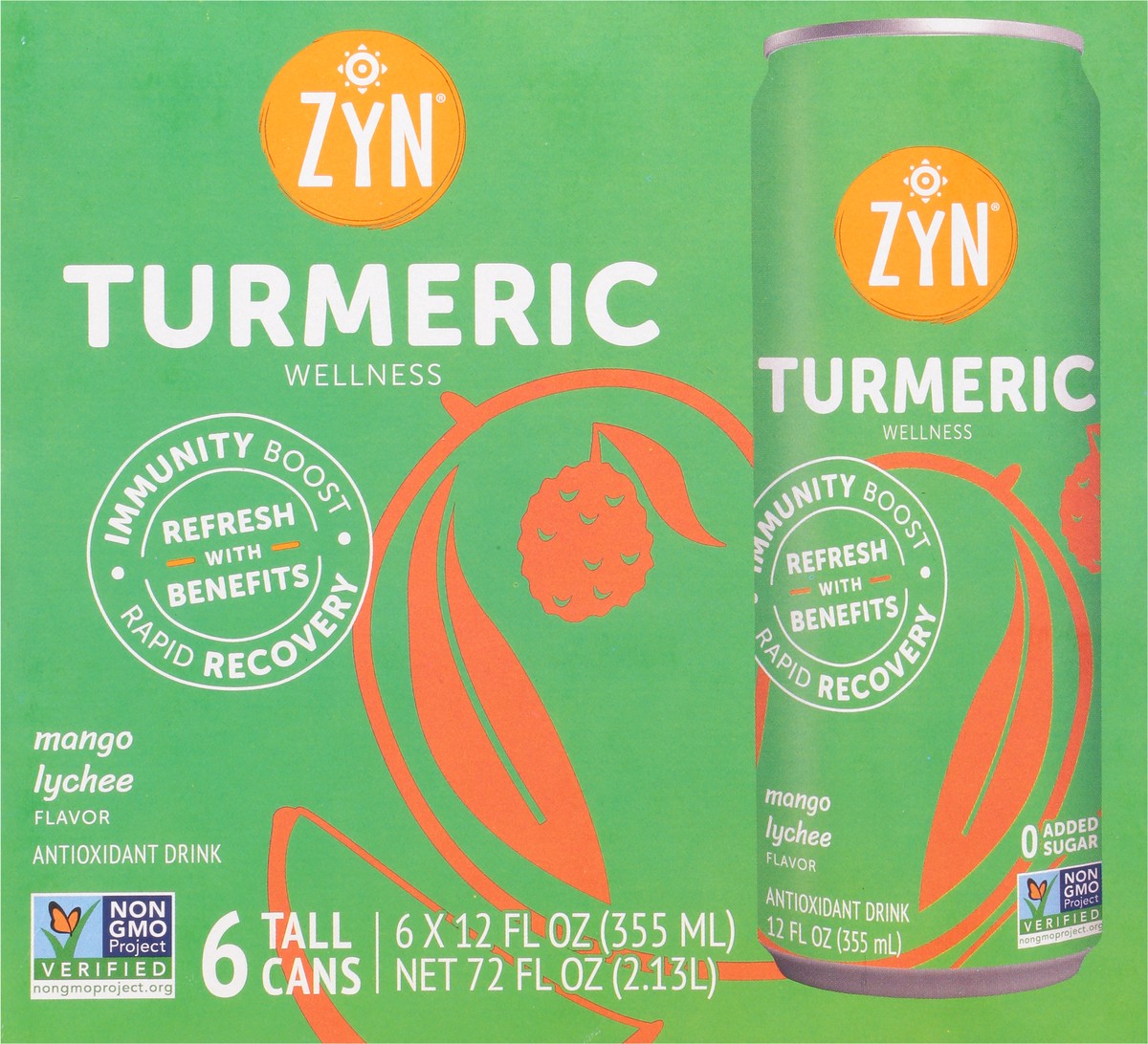 slide 2 of 9, Zyn Turm Mango Lychee - 12 fl oz, 12 fl oz