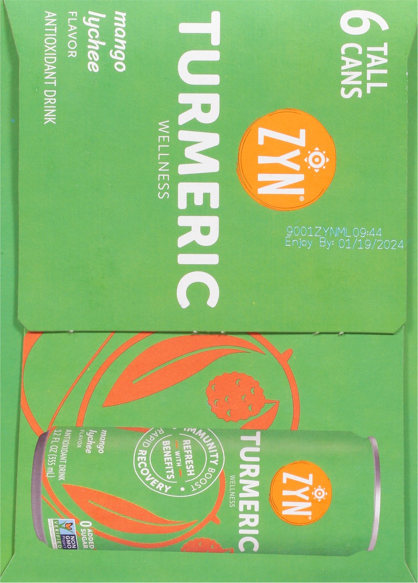 slide 7 of 9, Zyn Turm Mango Lychee - 12 fl oz, 12 fl oz