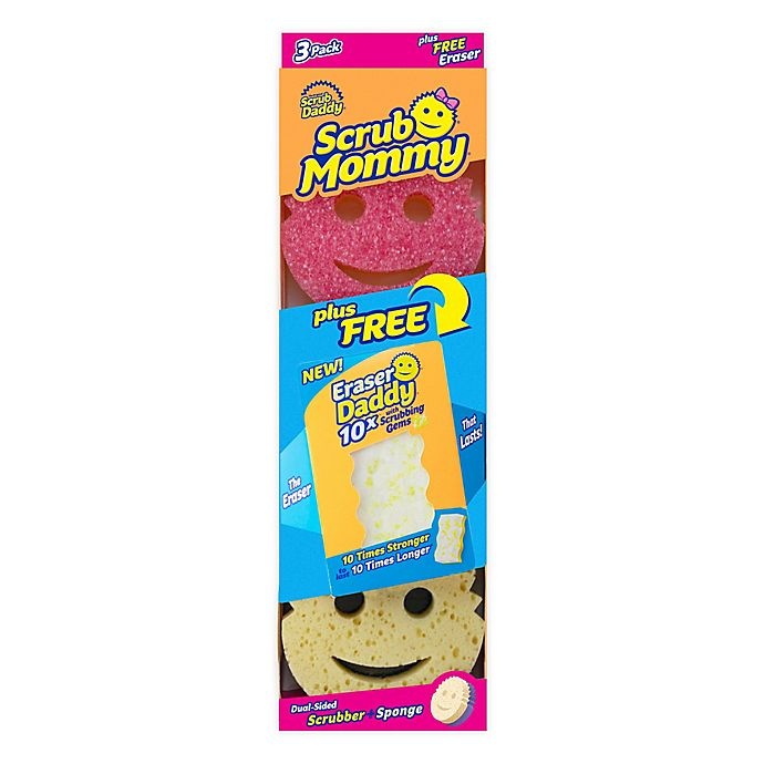 Scrub Daddy Scrub Mommy Cleaning Sponges with Eraser Daddy 3 ct
