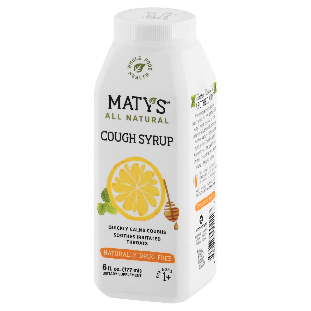 slide 2 of 9, Maty's All Natural Cough Syrup 6 oz, 6 oz