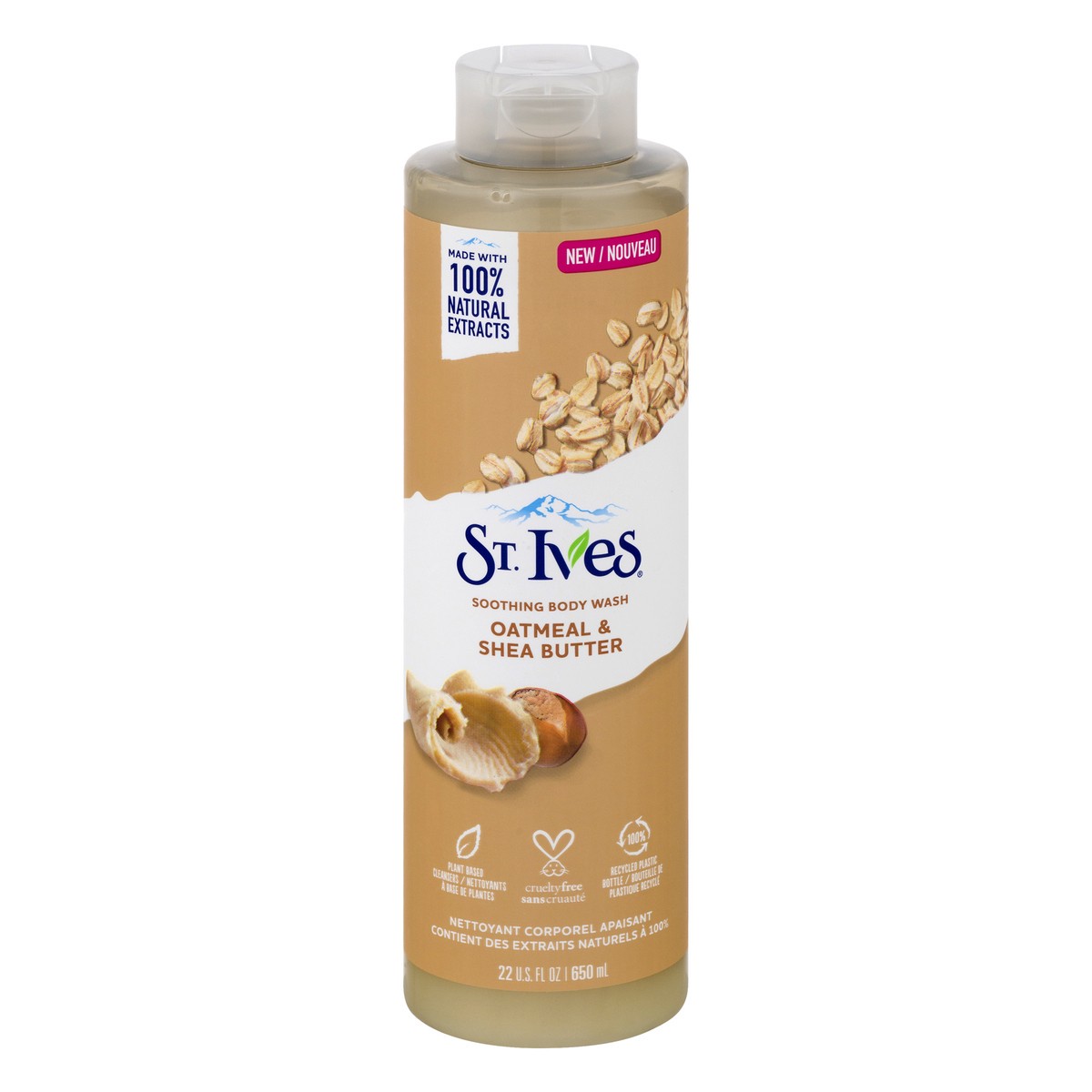 slide 1 of 103, St. Ives Soothing Body Wash Oatmeal & Shea Butter, 22 oz, 22 oz