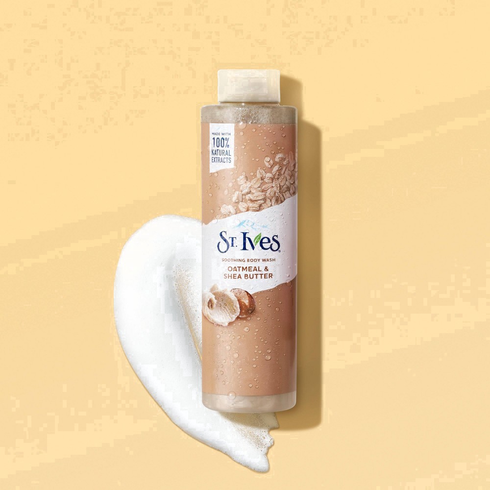 slide 48 of 103, St. Ives Soothing Body Wash Oatmeal & Shea Butter, 22 oz, 22 oz