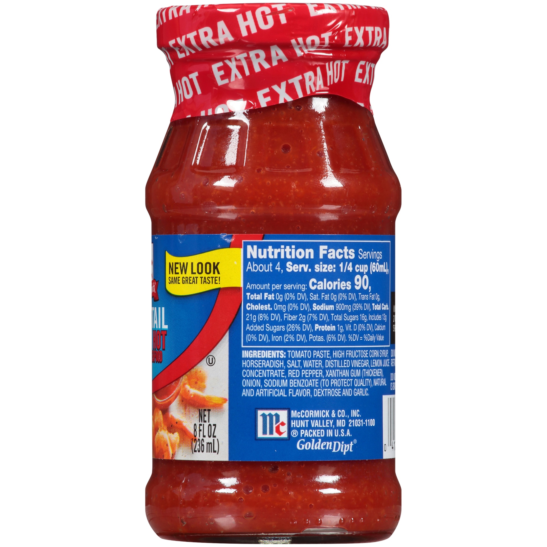 slide 4 of 4, McCormick Golden Dipt Extra Hot Seafood Cocktail Sauce, 8 fl oz