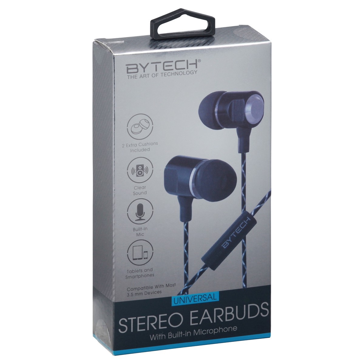 slide 2 of 9, Bytech Universal Stereo Earbuds 1 ea, 1 ct