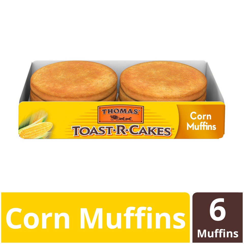 slide 6 of 9, Thomas' Toast-R-Cakes Corn Cakes, 6 count, 7 oz, 6 ct