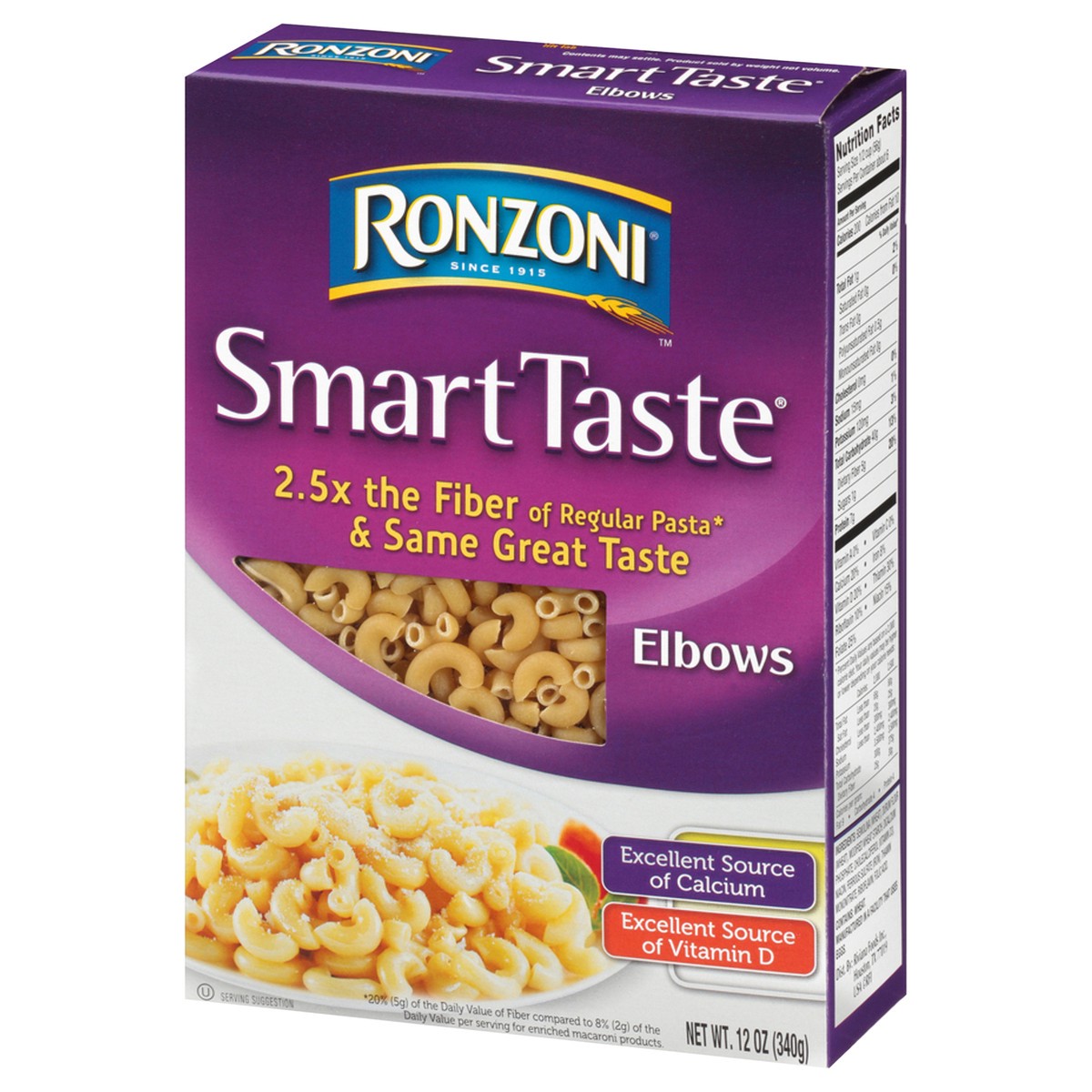 slide 3 of 9, Ronzoni Smart Taste Elbows 12oz, 12 oz