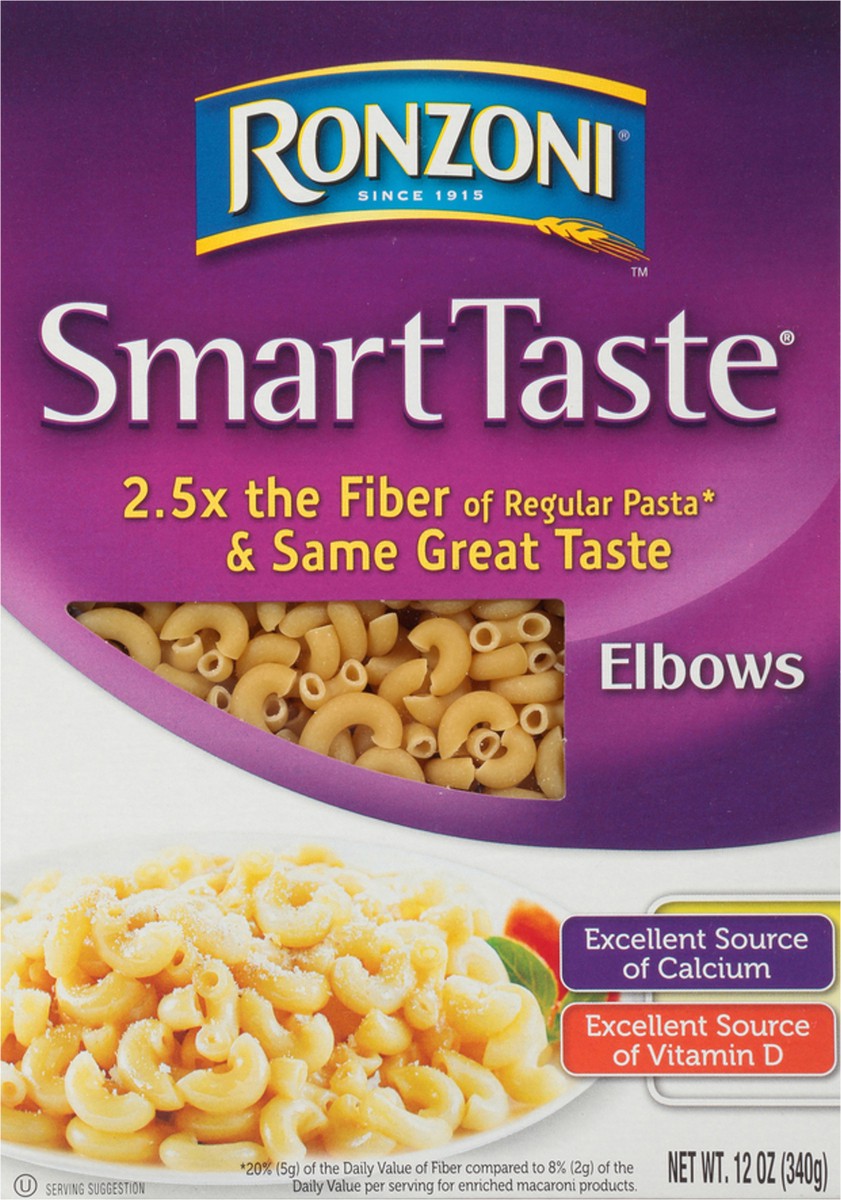 slide 6 of 9, Ronzoni Smart Taste Elbows 12oz, 12 oz