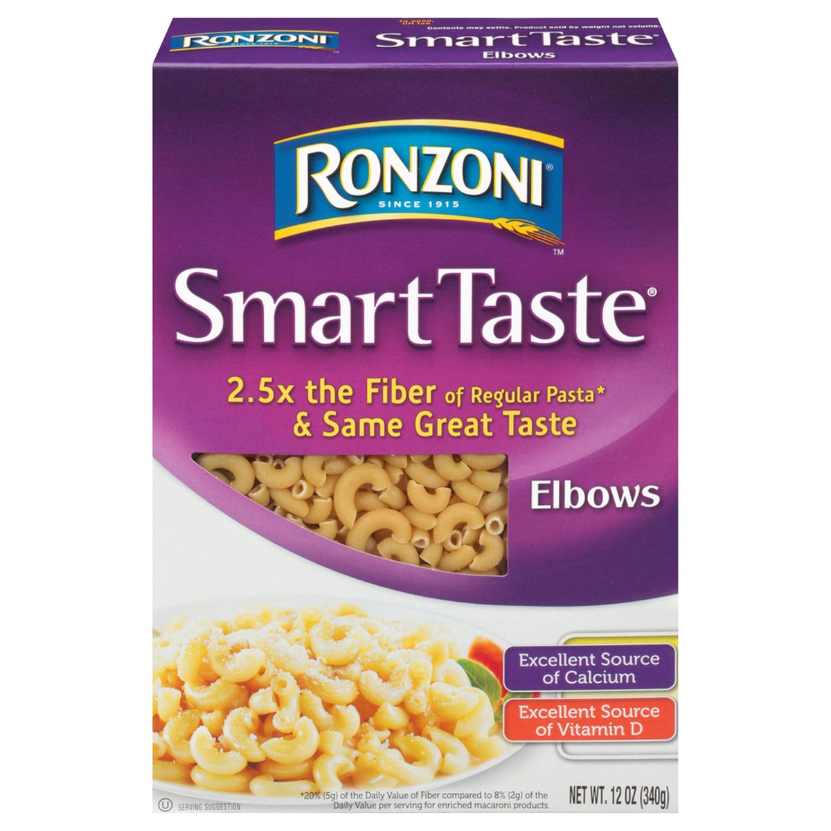 slide 1 of 9, Ronzoni Smart Taste Elbows 12oz, 12 oz