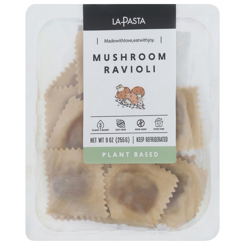slide 1 of 1, La Pasta Plant Based Mushroom Ravioli 9 oz, 9 oz